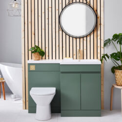 Green 1100mm Combination vanity unit