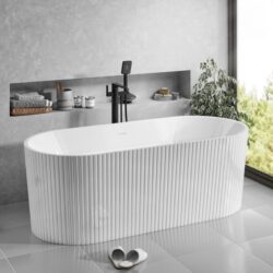 Synergy Estriado 1500mm Fluted Freestanding Bath