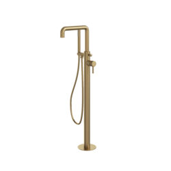 AquaSan Pro Brushed Brass Freestanding Bath Tap