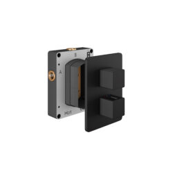 AquaSan Original Matt Black 1 Outlet Shower Valve