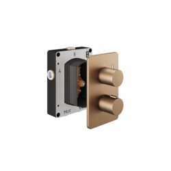 AquaSan Orignal Brushed Bronze 1 Outlet Shower Valve / 2 Outlet Shower Valve