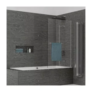 BS2ORL Kudos Inspire Hinged Bath Screen with Rail