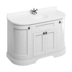 Burlington 134 Curved Freestanding Vanity Unit