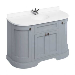 Burlington 134 grey freestanding vanity unit