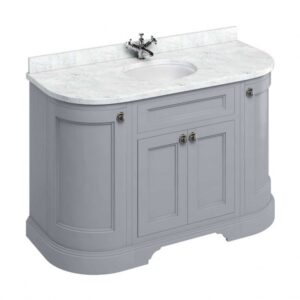 Burlington 134 grey freestanding vanity unit