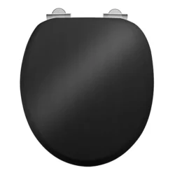 Burlington Gloss Black Soft Close Toilet Seat - S40