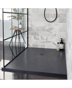 Kartell Natural Stone Effect Graphite 1400x900mm Shower Tray