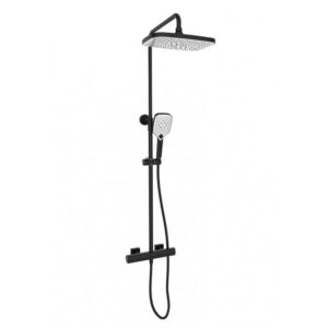 Kartell Kolt Matt Black Exposed Shower