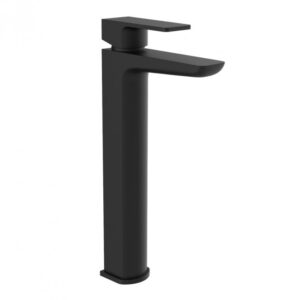 Kartell Kolt Hi-Rise Matt Black Basin Mixer